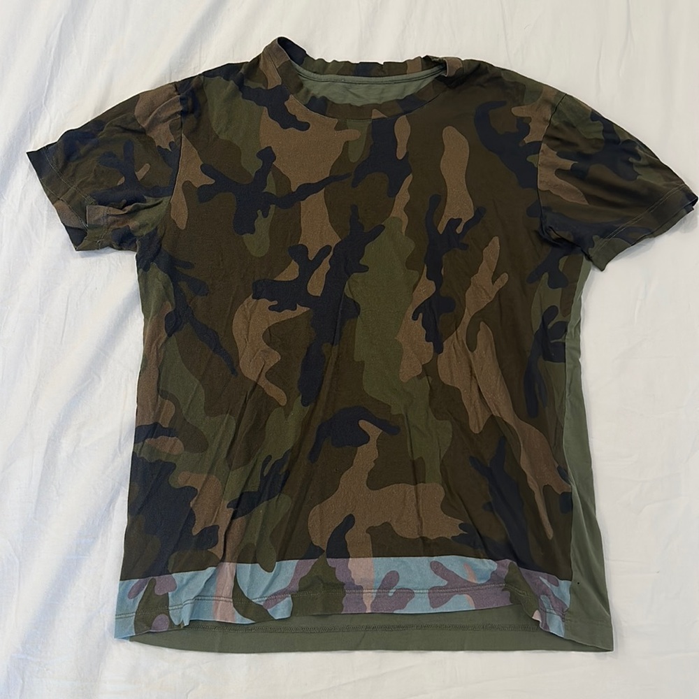 Valentino Green Camouflage Cotton T-Shirt Men Size XS